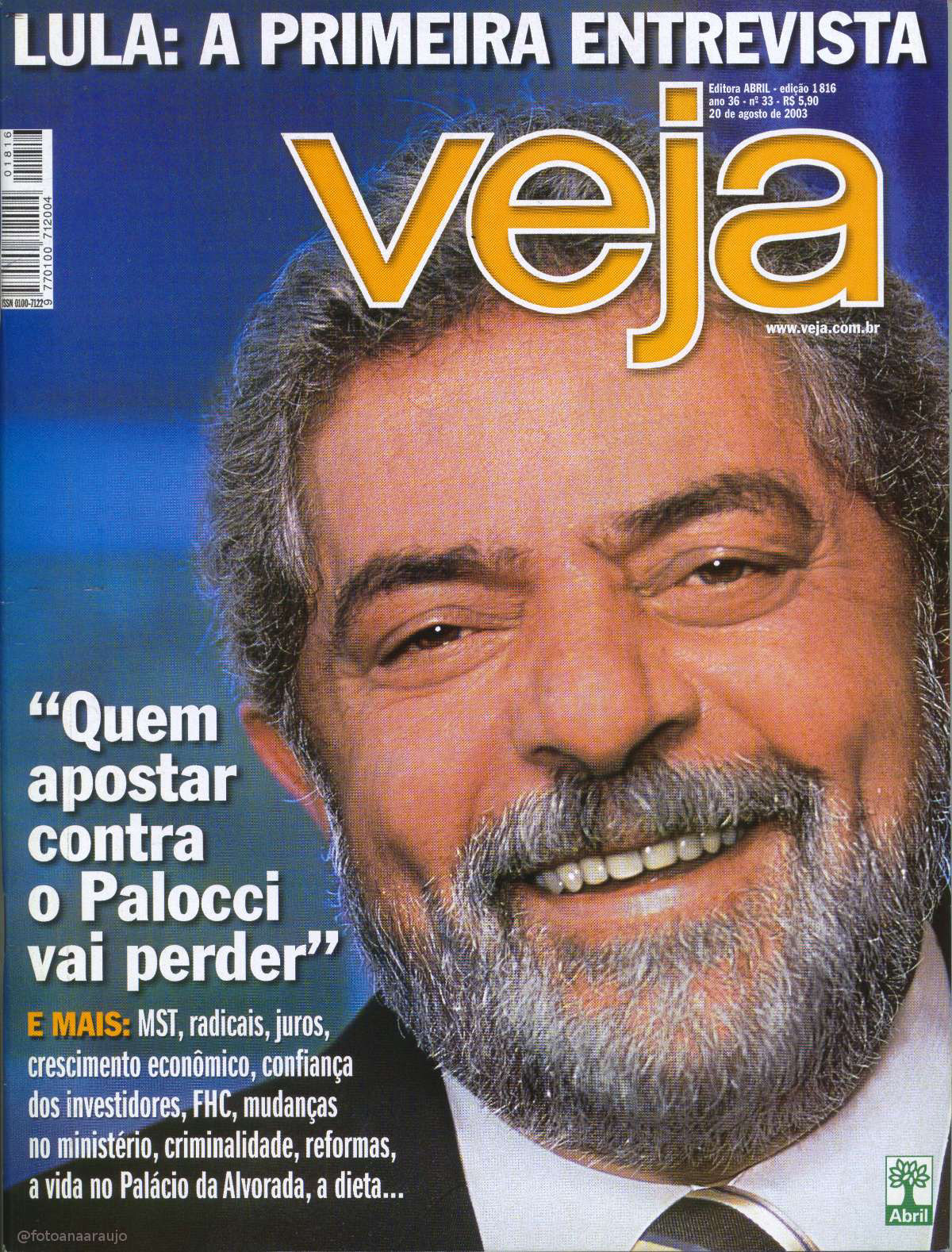 2003 Capa Veja